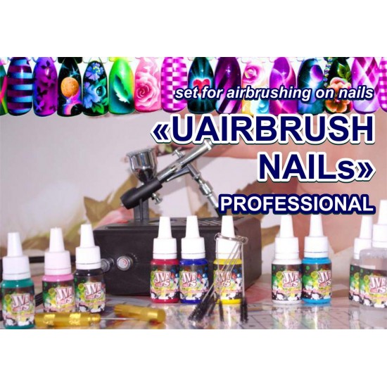 Kit UAIRBRUSH NAILs PROFESIONAL-tagore_UN-S2-TAGORE-Aerógrafo para uñas Nail Art