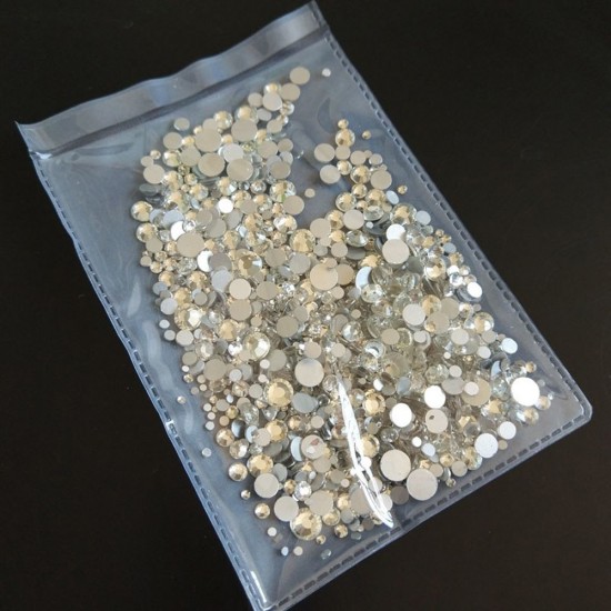 Swarovski stenen Verschillende maten Transparant glas 1440 stuks -140-19002-Китай-Strass voor nagels