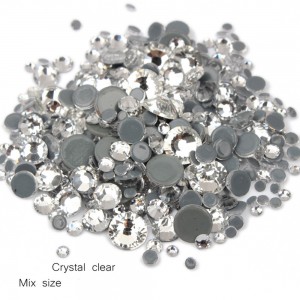  Swarovski stones Different sizes Transparent glass 1440 pcs -140