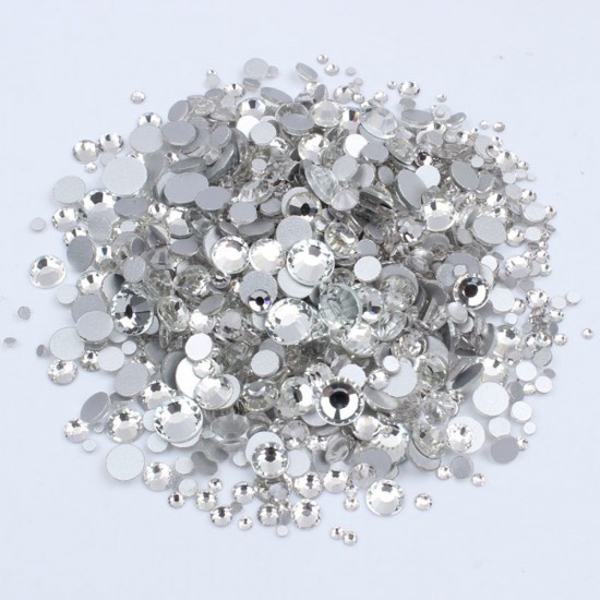 Swarovski stones of Different sizes Transparent glass 1440 PCs, MIS130-140, 19002, Stones,  Health and beauty. All for beauty salons,All for a manicure ,All for nails, buy with worldwide shipping