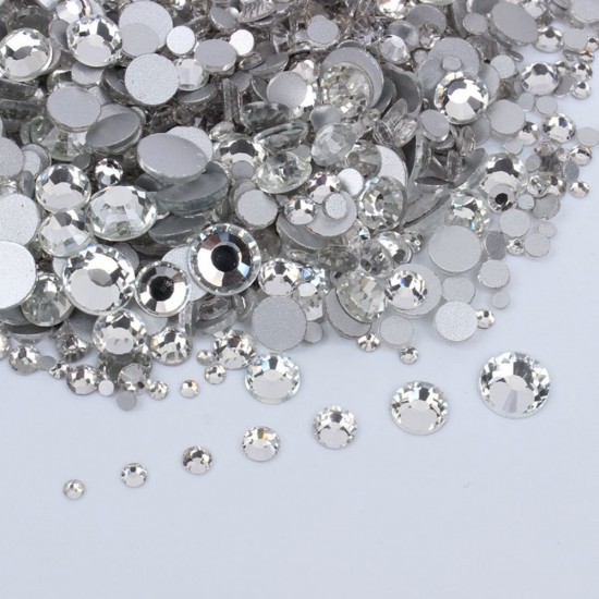 Piedras Swarovski Diferentes tamaños Cristal transparente 1440 uds -140-19002-Китай-Diamantes de imitación para uñas