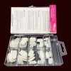 Professional tips LADY VICTORY 100 pcs. ST-02 WHITE SQUARE, VIK056-17764-Ubeauty Decor-Tips, forms for nails