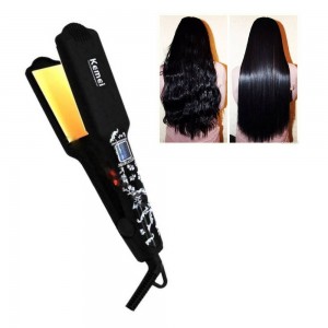 Iron KM 1806, styler, curling iron, hair straightener, for daily use, to create curls, waves, ergonomic design