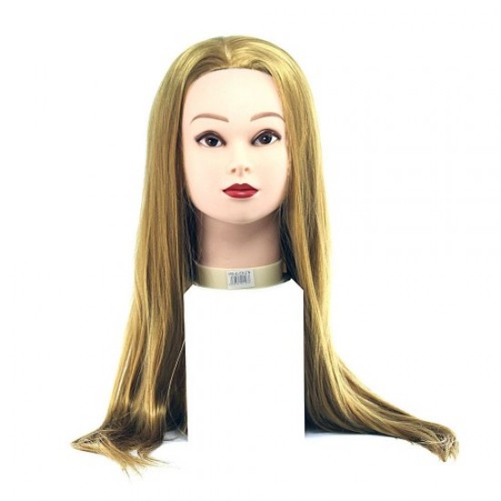 Kop voor modellering NT-ET-27(986) kunstmatige thermo blond 65cm-58346-Китай-Hoofd van de oefenpop