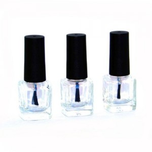 Bottle glass with brush transparent 8ml 84A