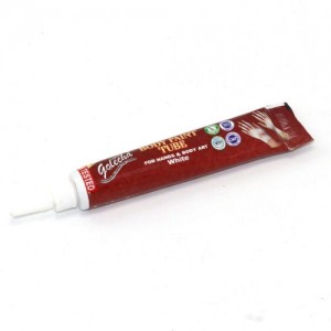  Henna voor body 25g in een tube (wit)