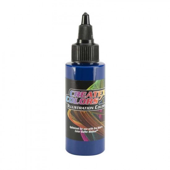 Createx Illustratie Dekkend Donkerblauw 5075-02, 60 ml-tagore_5075-02-TAGORE-Verven voor airbrushen