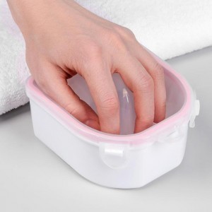 Baño para manicura doble con fondo removible, baño termo, procedimiento SPA, mantiene la temperatura, cubeta de manicura