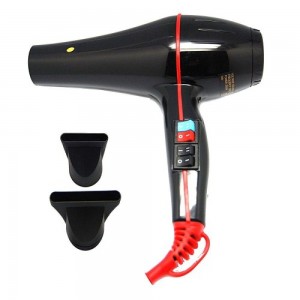 Professionele föhn 9800 2000W met opzetstukken, föhn, styling, voor alle haartypes, 2 warmtestanden, 2 snelheden