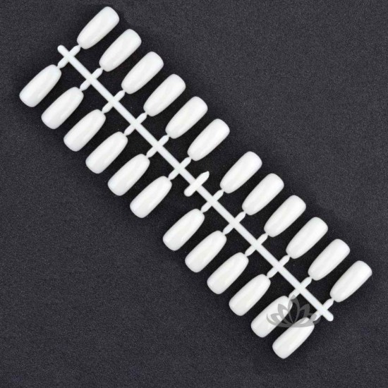 Końcówki do projektowania białe odpinane 24 x 5 szt-1967-Ubeauty Decor-Tipsy, formy do paznokci