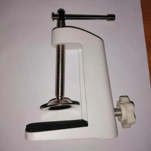 abrazadera para lámpara de escritorio, metal, blanco, soporte, sujetadores, clip, para fijar a la mesa