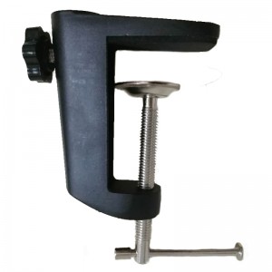 clamp for table lamp, metal, black, cronstein fastening clip, for fastening to the table