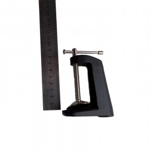 clamp for table lamp, metal, white, cronstein fastening clip, for fastening to the table