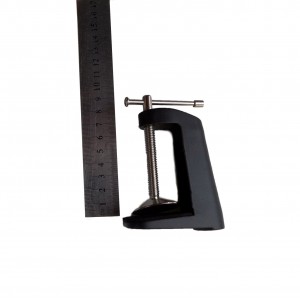 braçadeira para luminária de mesa, metálica, branca, com suporte, de fixação, com clipe, para fixação à mesa