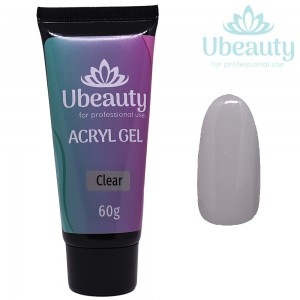 Acrylgel UBEAUTY, Klar, Tube 60 ml