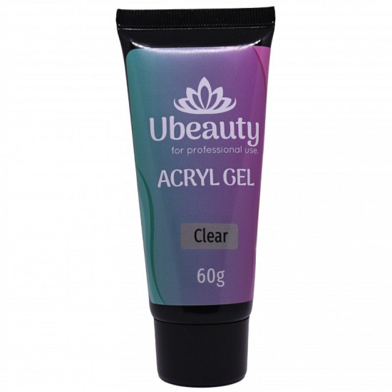 Acrylgel UBEAUTY, Clear, Tubka 60 ml-1844-Ubeauty-Wszystko do manicure