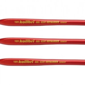 Set of brushes Kolibri 333 No. 10/0 marten, 3 pcs