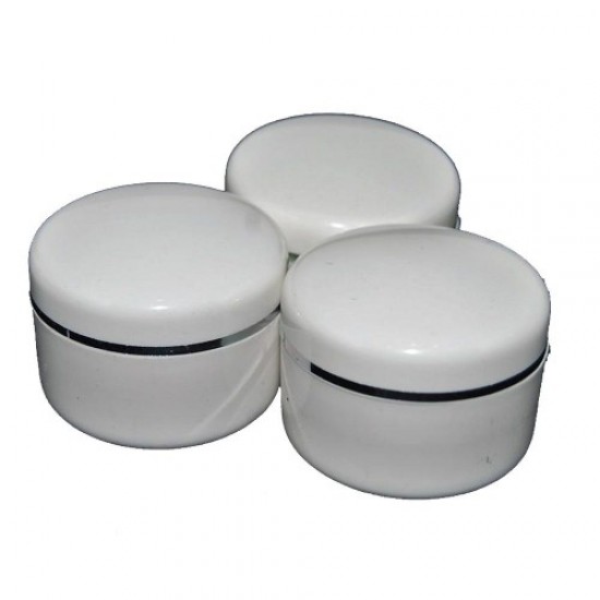 White jar 50g, 57488, Containers, shelves, stands,  Health and beauty. All for beauty salons,Furniture ,Stands and organizers, buy with worldwide shipping