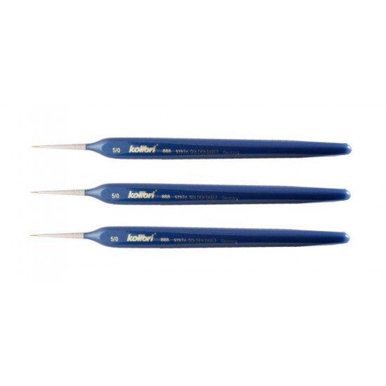 Set of brushes Kolibri 888 No. 5/0 synthetics, 3 pcs-tagore_170010-TAGORE-Airbrushes
