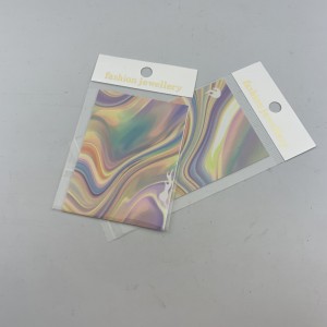 AFNAME! Holografische stickers 8*6 cm ZAND VLAM (Gedeeltelijk niet gelijmd), MAS015