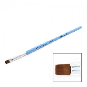  Gel brush blue handle straight bristle №8