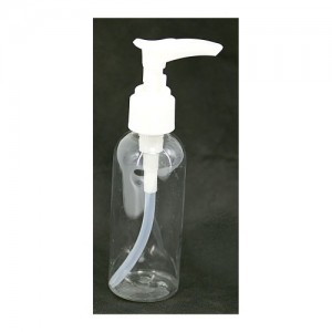  Botella plastico transparente con dosificador 80ml