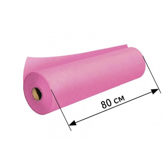 Vellen op rol 0,8x500 m, 25g/m2, (1 rol) spingebonden, roze, olie- en waterdicht-33660-Китай-TM Polix PRO & MED