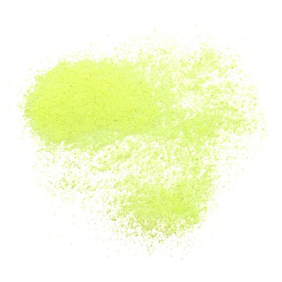 Glitter in a jar LEMON fluorescent Full to the brim convenient for the master container Factory packed Particles 1/128 inch-19703-China-Decor and nail design