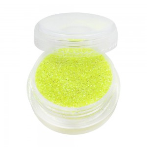  Glitter in a jar LEMON fluorescent Full to the brim convenient for the master container Factory packed Particles 1/128 inch