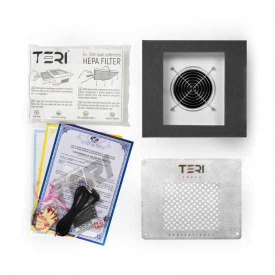 Teri Turbo professional built-in Nail Dust Collector with HEPA filter (stainless mesh with titles), 952734476, Manicure hoods,  Health and beauty. All for beauty salons,All for a manicure ,Manicure hoods, buy with worldwide shipping