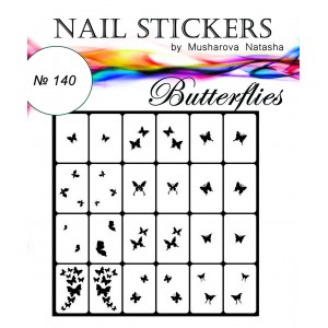  Butterfly nail stencils