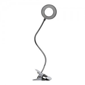 Кольцевая лампа LED на прищепке от порта USB любых устройств 2 режима освещения, для мастеров макияжа, ногтевого сервиса, косметологов