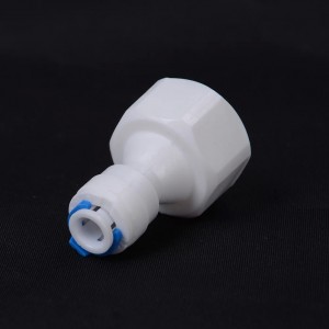 Adapter 1/4 "tube-1/2" female thread, quick mount, for water, for compressed air