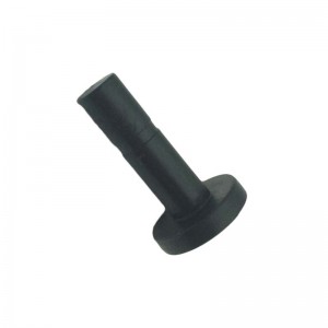 Plug for fitting for quick mounting systems on connecting pipe 6 mm, black