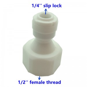 Adapter 1/4 "tube-1/2" female thread, quick mount, for water, for compressed air