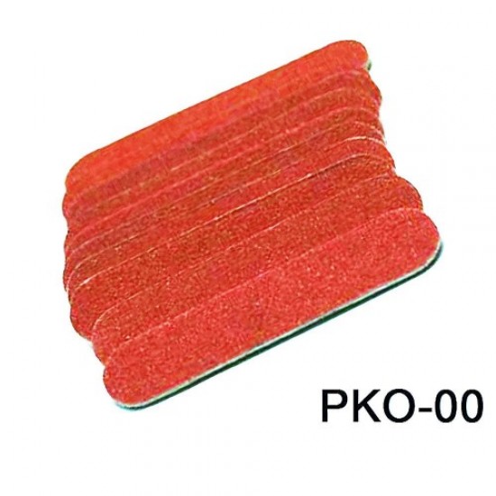 Lima de uñas desechable roja 4,7cm (10 piezas)-58849-China-Cepillos, limas, bufs