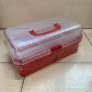  Caja GRANDE con estantes extraíbles Largo 30 ancho 16 alto 13 cm