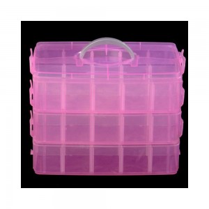 Mittelgroßer Kunststoffbox-Transformator Breite 17, Höhe 18, Länge 25 cm PINK, KOD520-KKB10