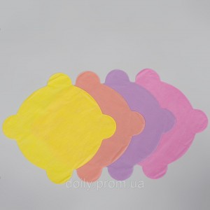 Салфетки для стоматологической чаши плевательницы из спанбонда, разноцветные (25шт в упаковке) (4823098704973)