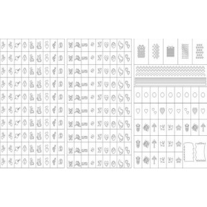  Трафарети-наклейки для нейл-арту Love
