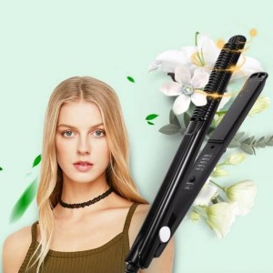 Professional flat iron KM 2139, hair straightener, ergonomic design, fast heating up to 220°, for all hair types, suitable for daily styling
