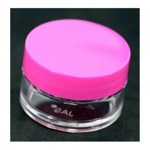  Dose transparent 15-20g rosa Deckel