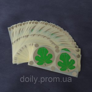 Almohadillas de bronceado Doily (100 piezas/paquete) con diseño de hoja de higo (4823098703051)