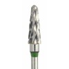 Cortador de metal duro Corte cônico Grosseiro verde cruciforme, durável, carboneto de tungstênio-64090-saeshin-dicas para manicure
