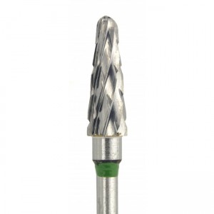 Carbide cutter Taper cut Coarse cruciform green, durable, tungsten carbide