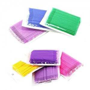  Bâtons d'enlèvement de cils (brosse) 100pcs/pack