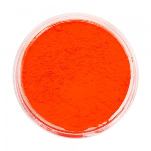  Pigment Rouge-Orange Néon. Plein à ras bord Pigments néon vibrants