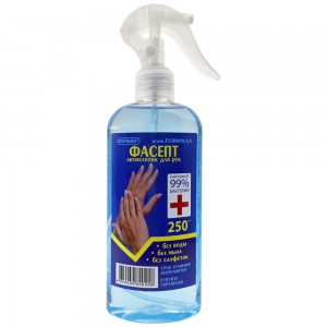  Antiseptic for hands FACEPT 250ml in a flat bottle with a trigger