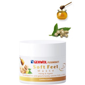 Zacht masker voor benen en voeten met honing en gember, Fusskraft Soft Feet, 50 ml, Gehwol