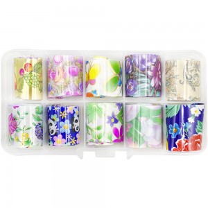  Nail art foil set 50 cm 10 pcs PANDA ,MAS078